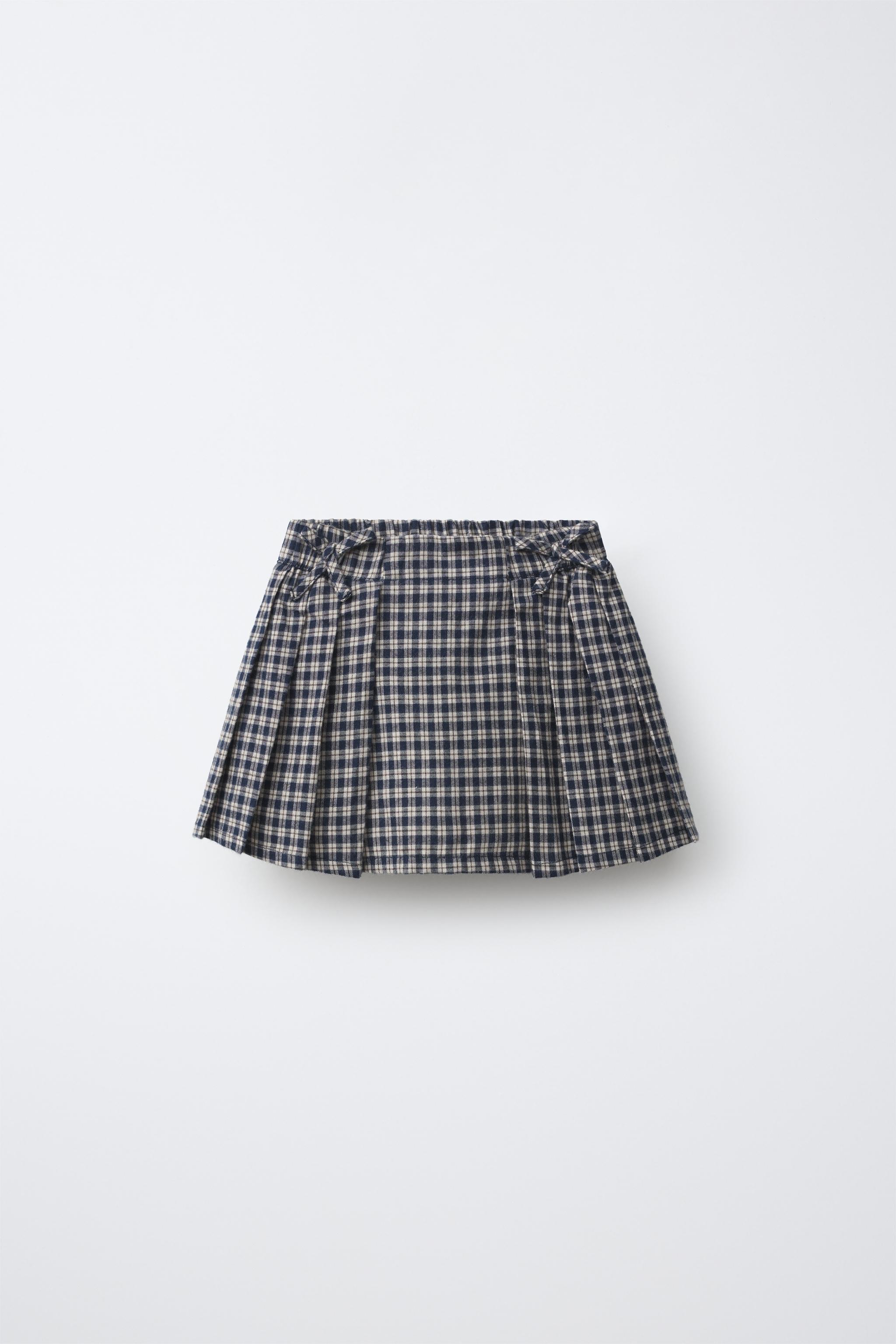 PLAID PRINT SKIRT